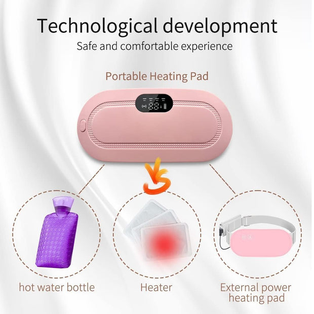 Portable Heating Belt for Menstrual Cramp Relief | USB Rechargeable Heating Pad