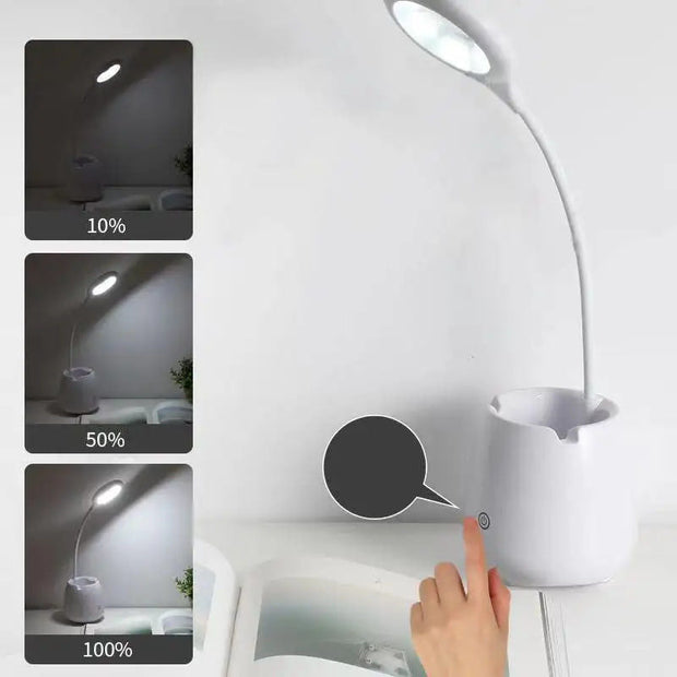 Flexible Desk Lamp and Mobile Phone Holder